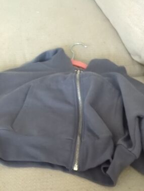 SHEIN Kids Navy Blue Zip-Up Puffer Jacket